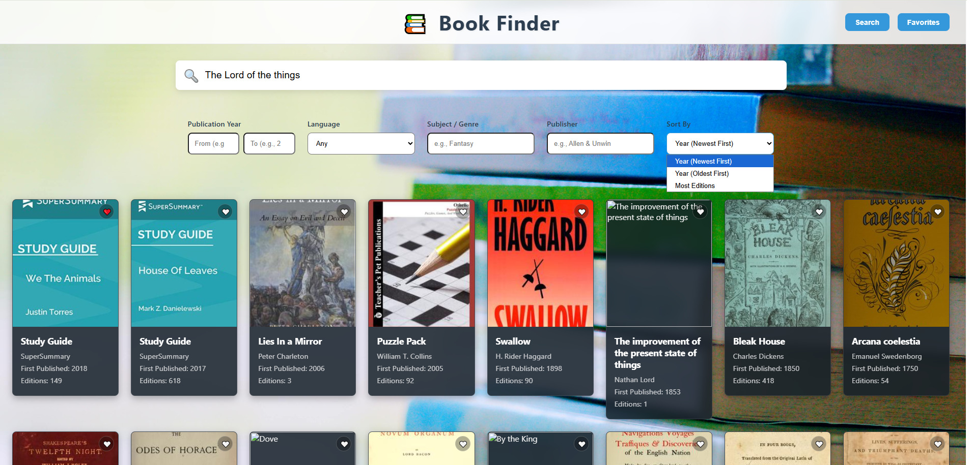 Book Finder application